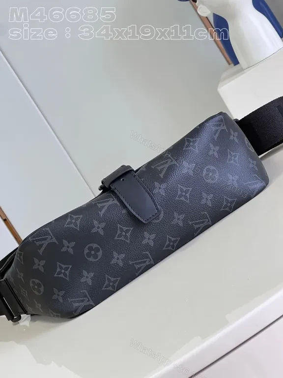 View 9 of Monogram Crossbody: Luxe Slate-Knit, Versatile & Secure Bag