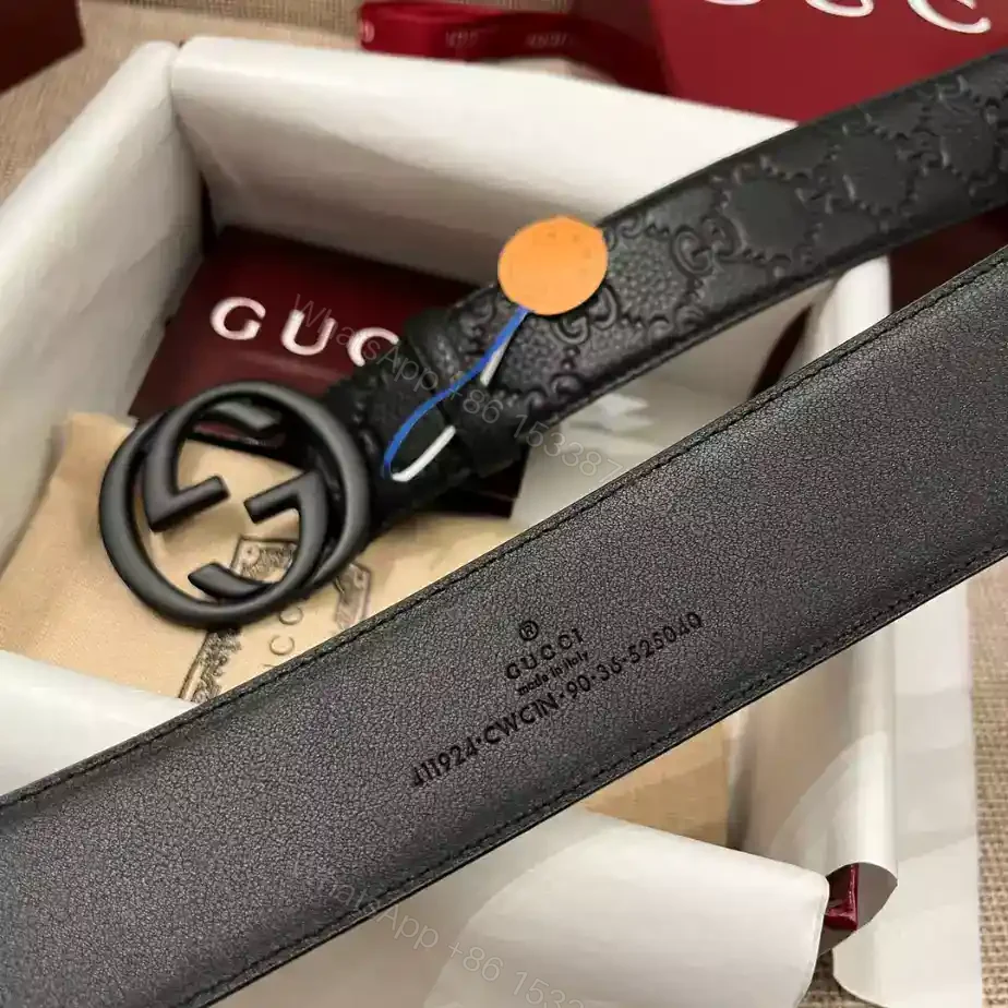 View 7 of GUCCI BELT WITH INTERLOCKING G BUCKLE 4CM – B108