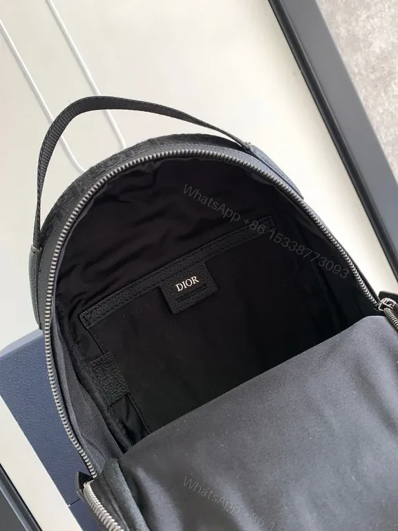 View 4 of Navy Monogram Backpack: Couture Everyday Carry