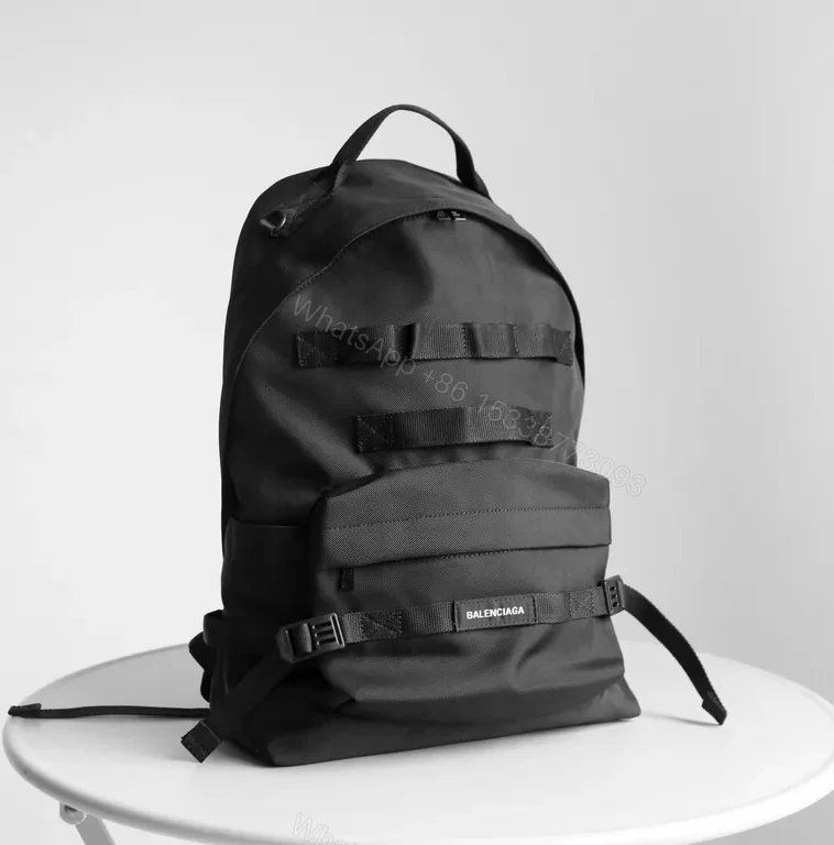 Black Nylon Tactical Backpack â€“ Premium Street-Sleek, 22â€“28L — view 1