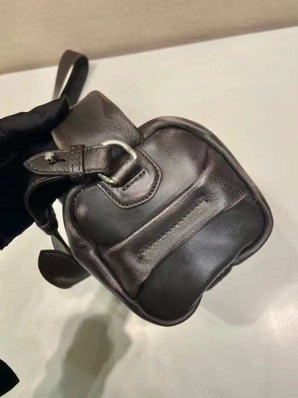 View 9 of Compact Leather Crossbody: Sleek Structured Luxury Bag