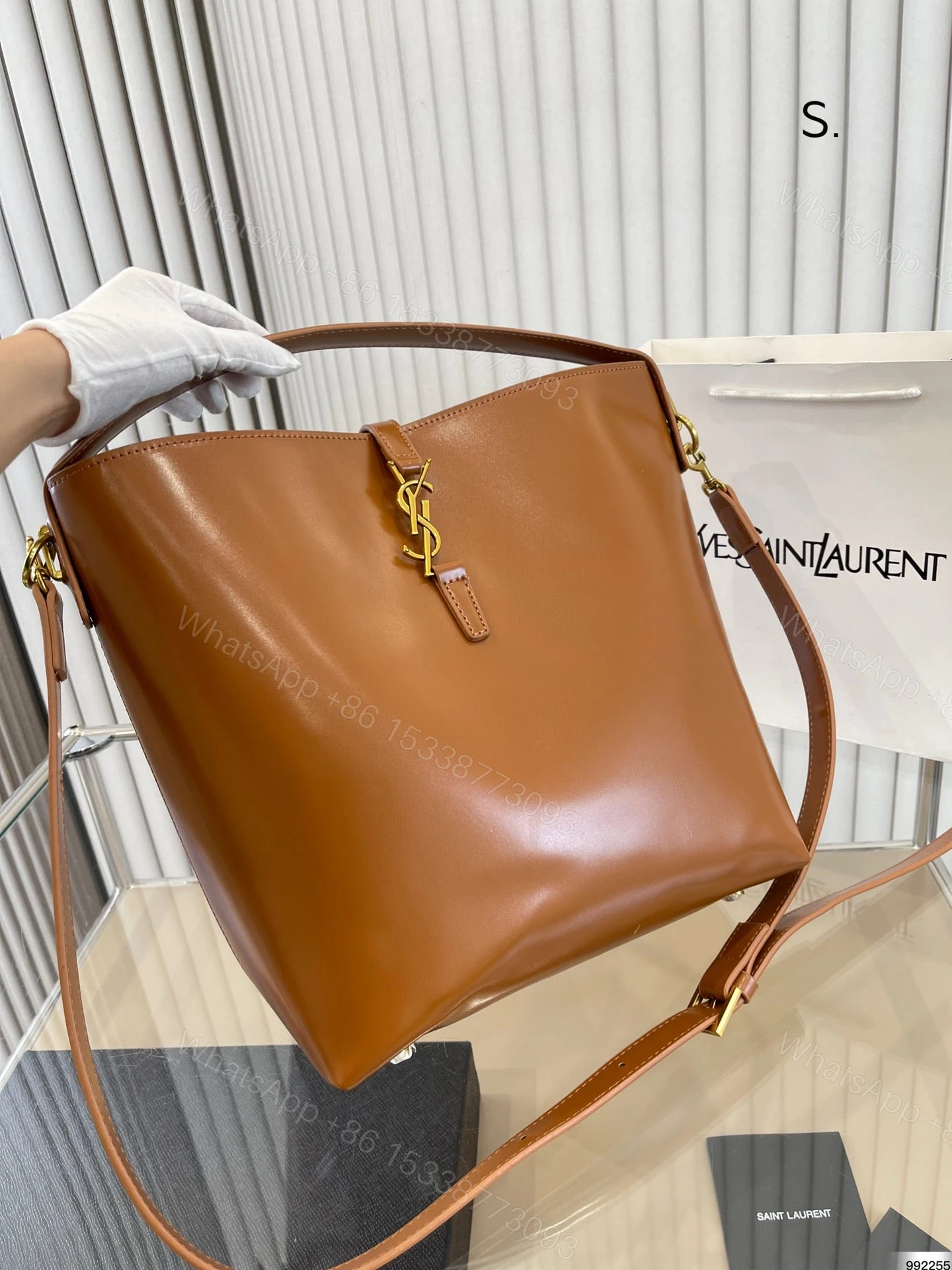 View 5 of YSL LE 5 À 7 SUPPLE SMALL IN SUEDE