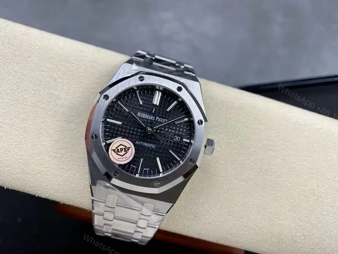 View 5 of Swiss Clone Replica AP ROYAL OAK Silver Black Dial