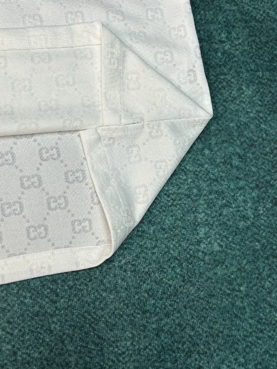 View 7 of Off-White Monogram Textured Polo Shirt: Lightweight Luxury