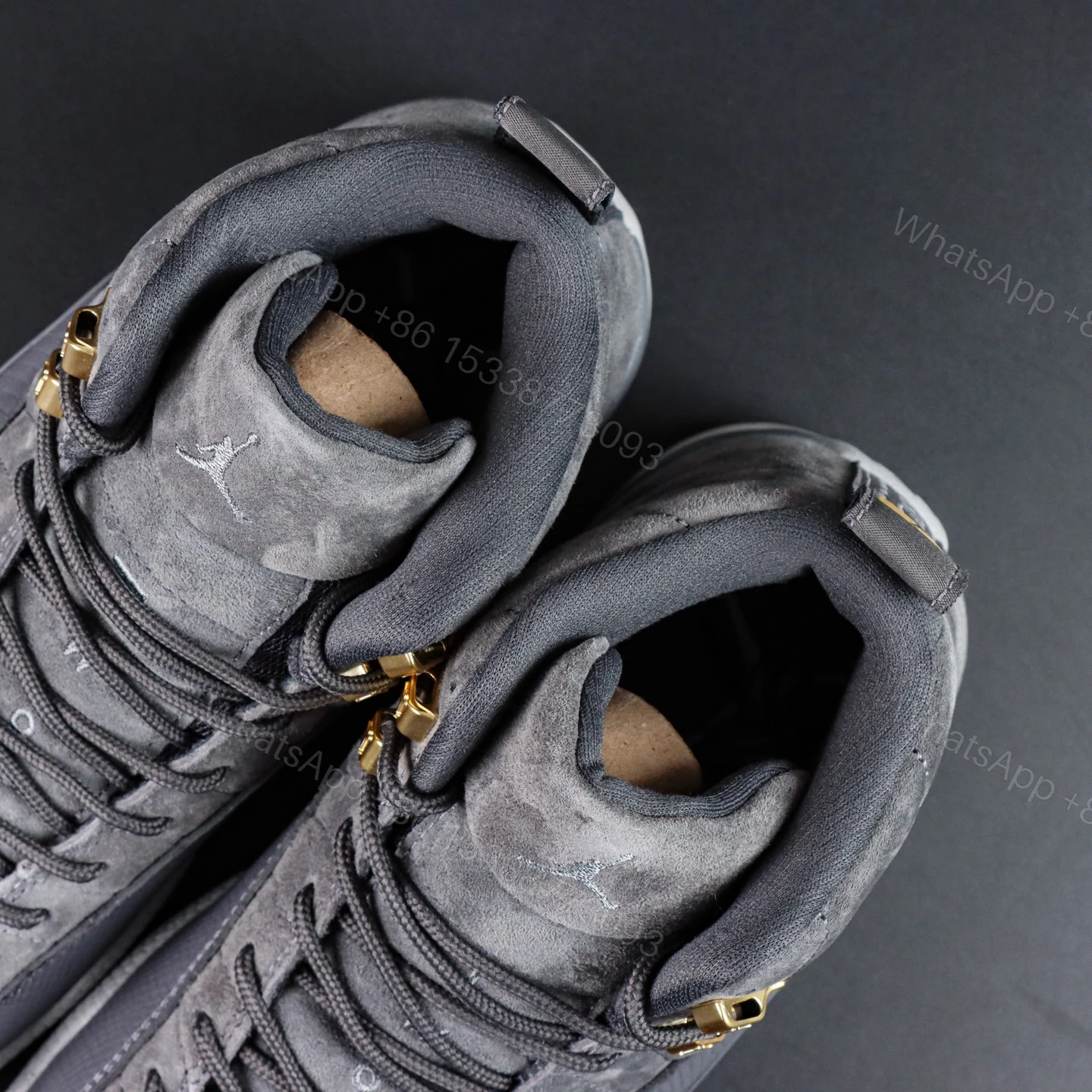 View 4 of Air Jordan 12 “Dark Grey” Reps
