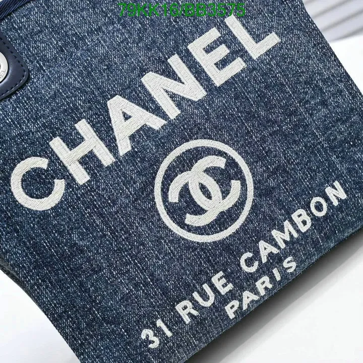 View 16 of Chanel Deauville Chain Black Tote Bag QL854 – Trendy and Functional