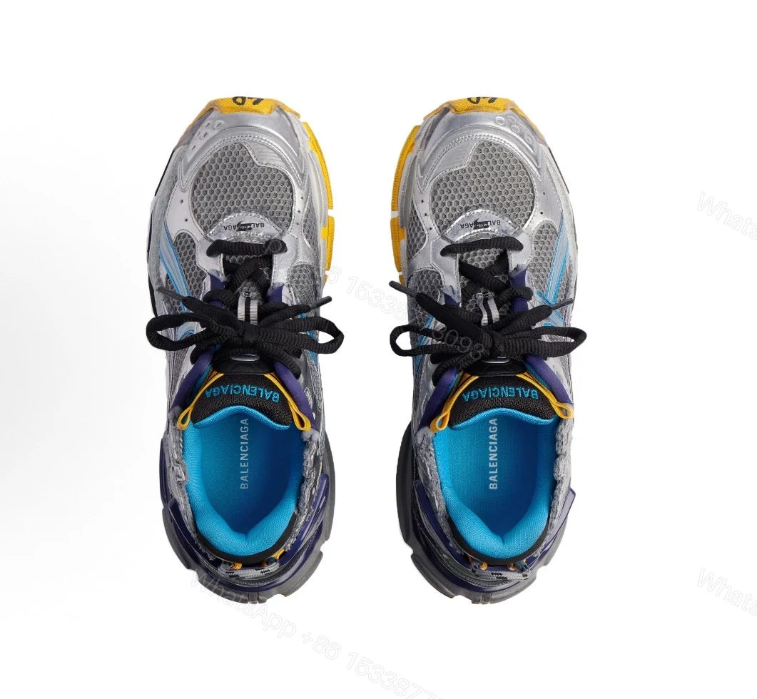 View 5 of Balenciaga Runner Grey Blue Orange Aqua 772774W3RMU1474