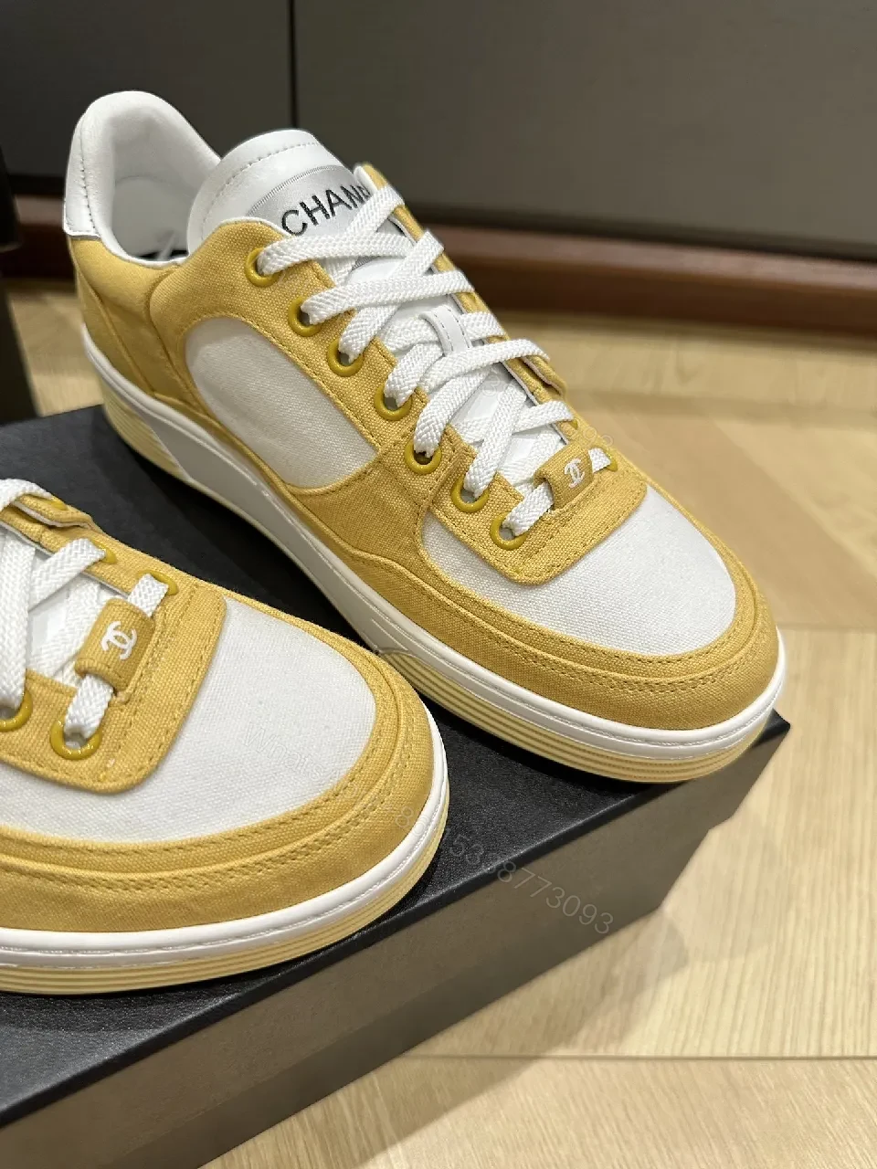 View 9 of Golden Suede Luxe Low-Tops: Everyday Chanel-Inspired Sneakers