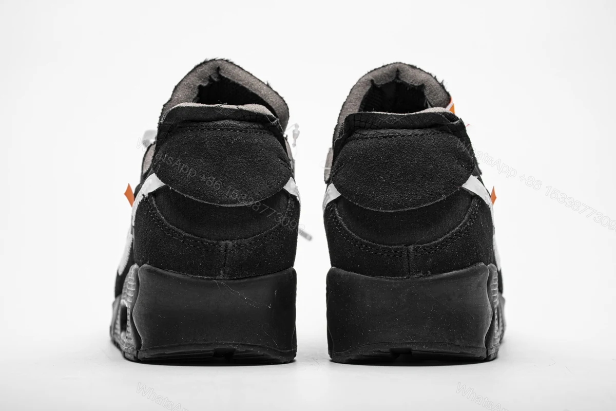 View 4 of Off-White x Nike Air Max 90 “All Black” AA7293-001