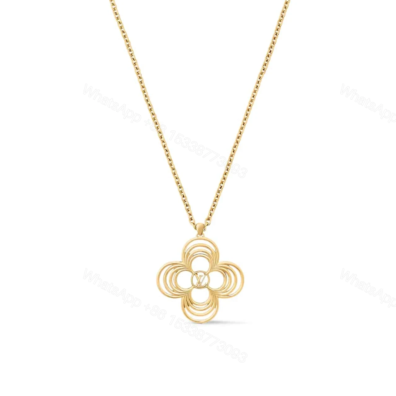 LOUIS VUITTON LV BREEZE PENDANT GOLD M02805 — view 1