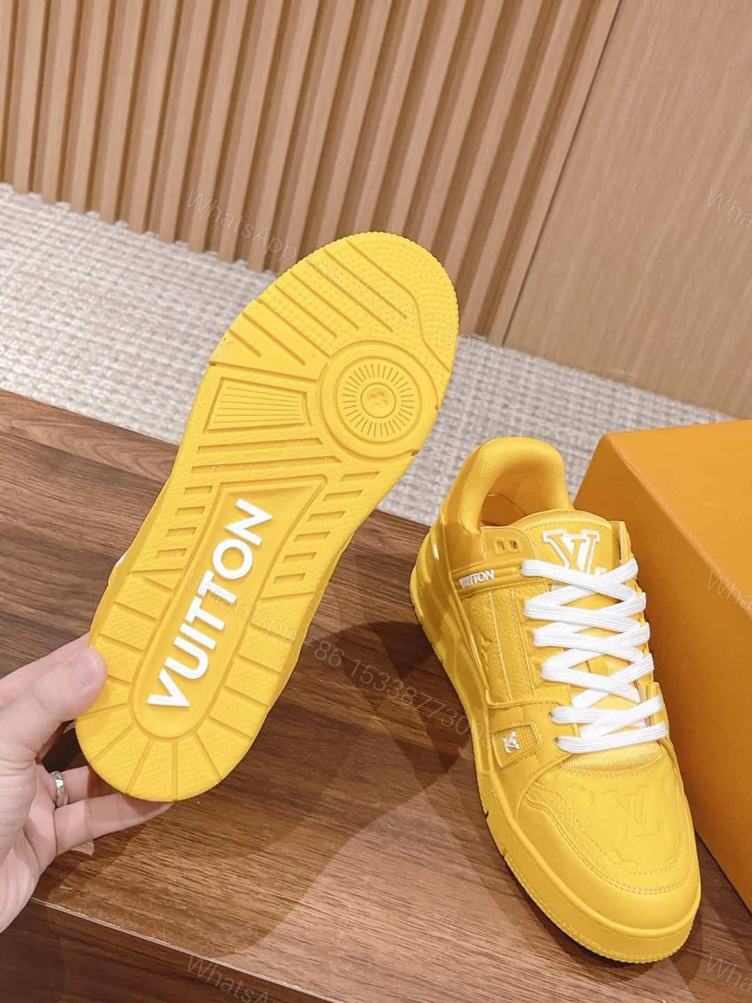 View 7 of LOUIS VUITTON TRAINER SNEAKERS IN YELLOW – LSVT338