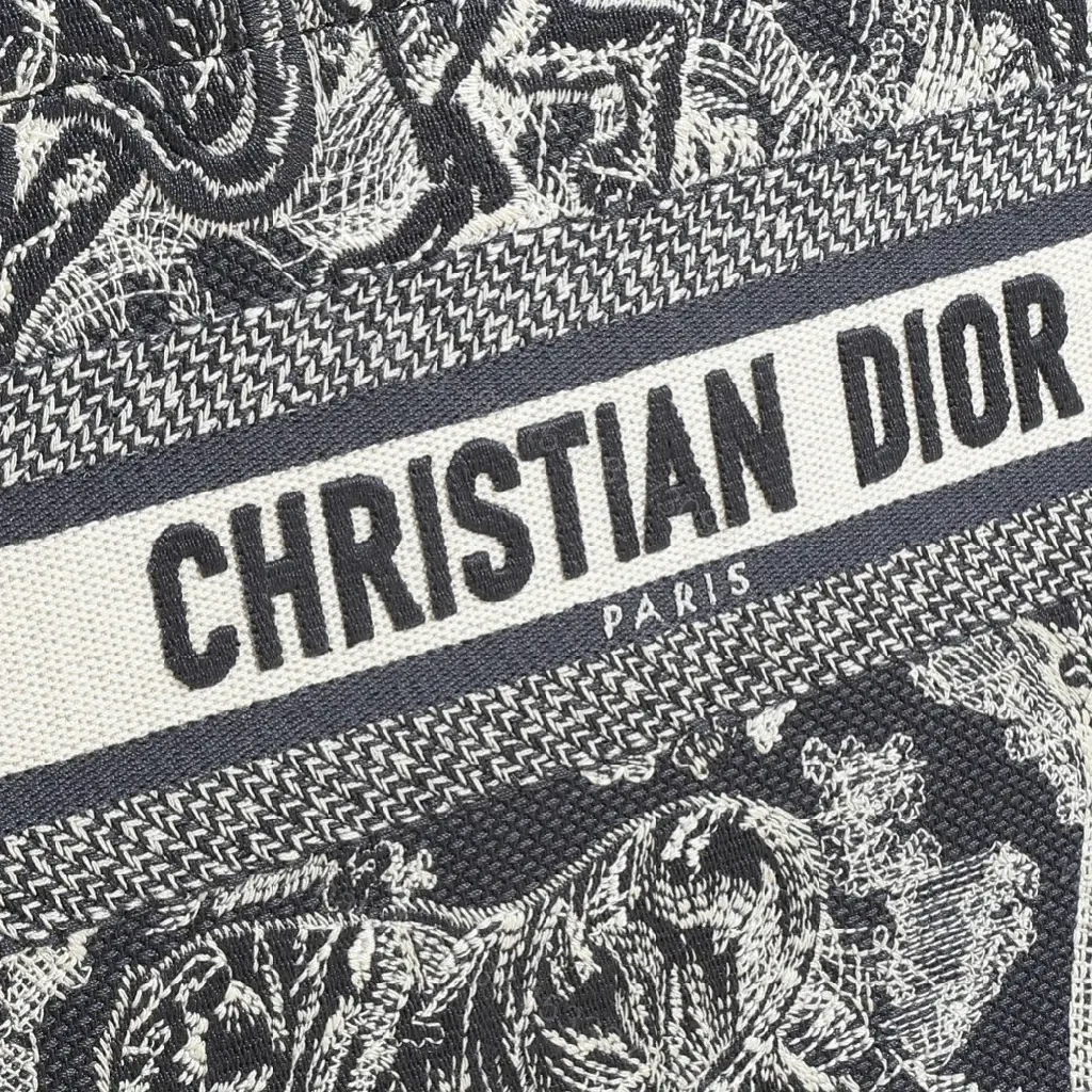 View 4 of Glam Textured Tote: Dior-Inspired Luxury, Everyday Signature Bag