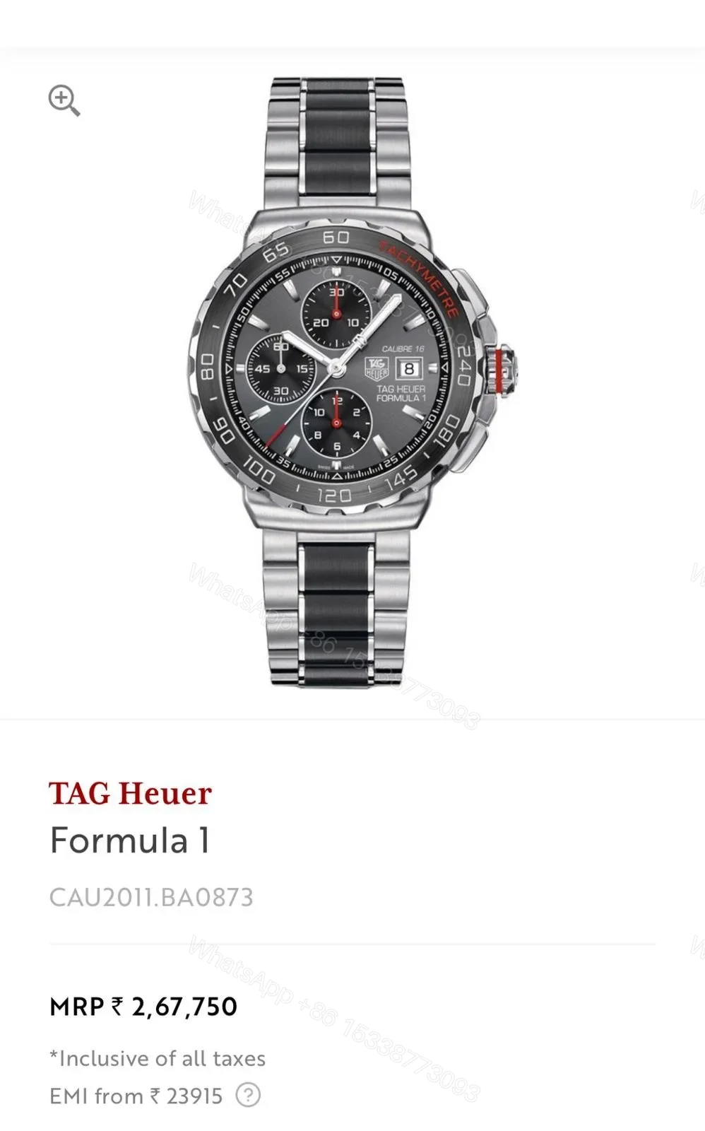 View 2 of TAG Heuer Formula 1 Black Chronograph