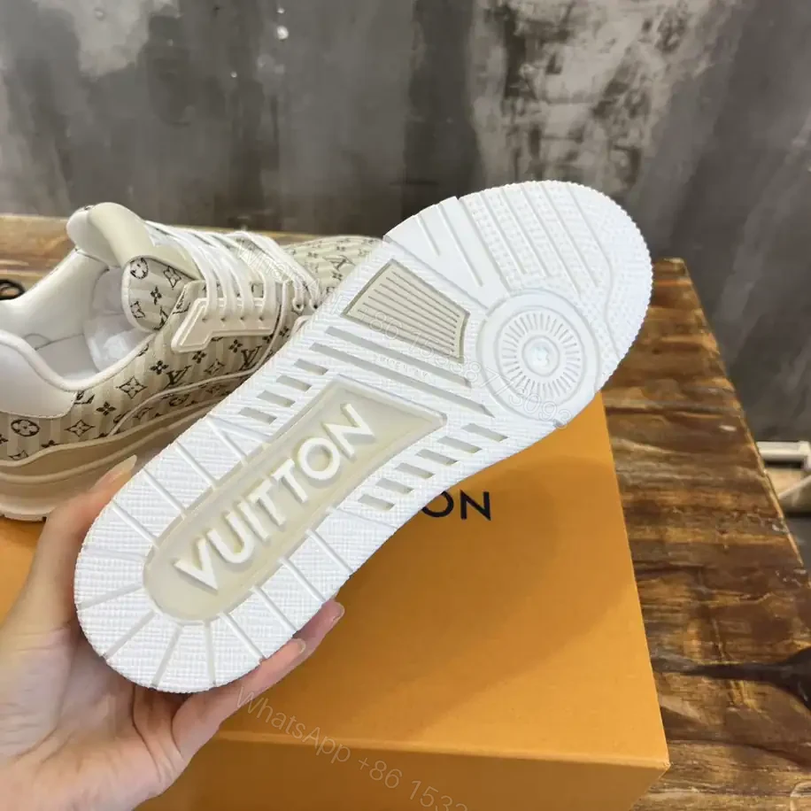 View 6 of LOUIS VUITTON LV TRAINER SNEAKERS IN BEIGE – LSVT345