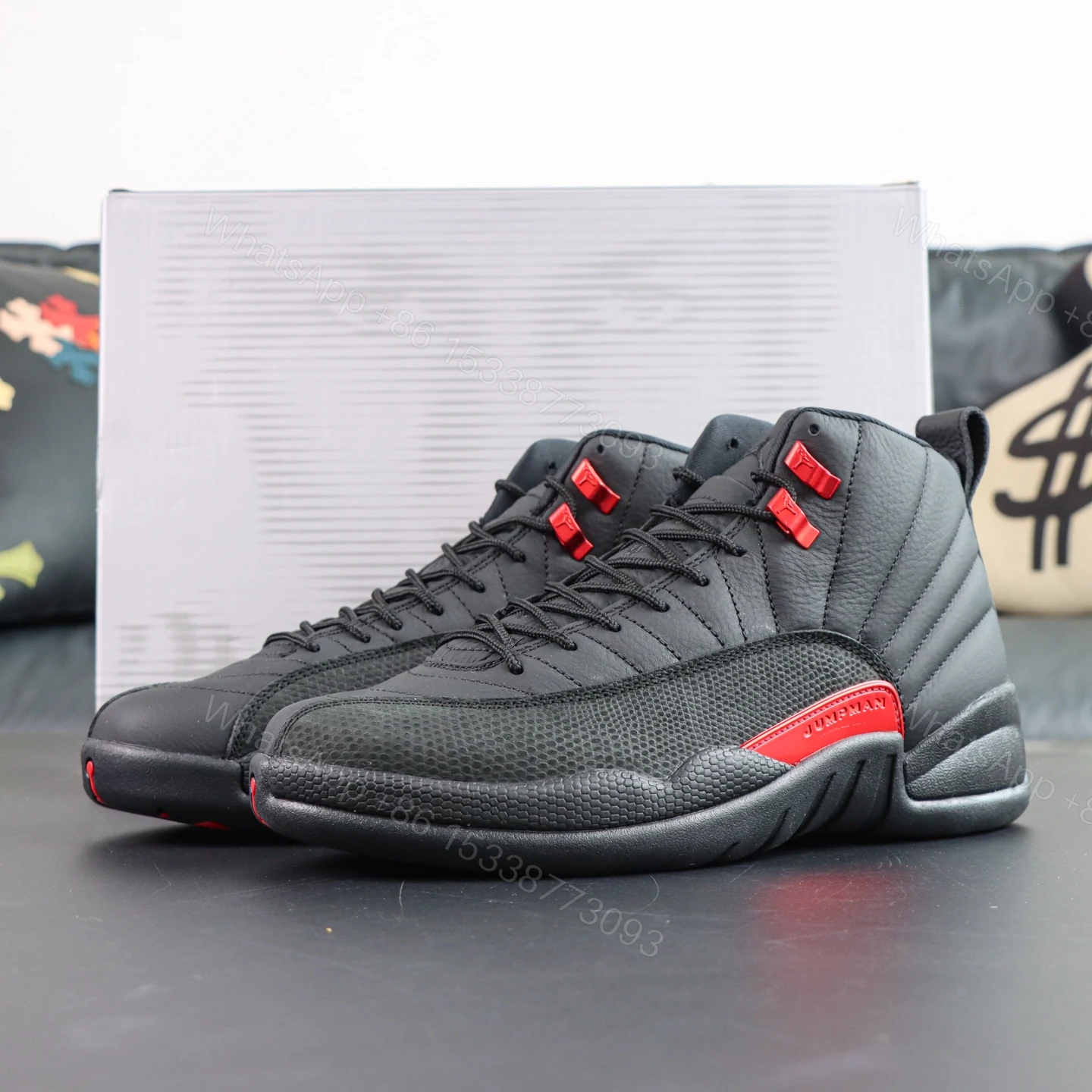 Air Jordan 12 “Bloodline” Reps — view 1