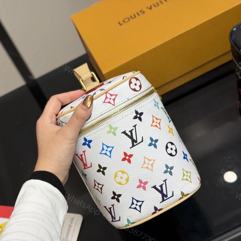 View 4 of Louis Vuitton X Takashi Murakami Nice BB Multicolored White 24Cm M28340