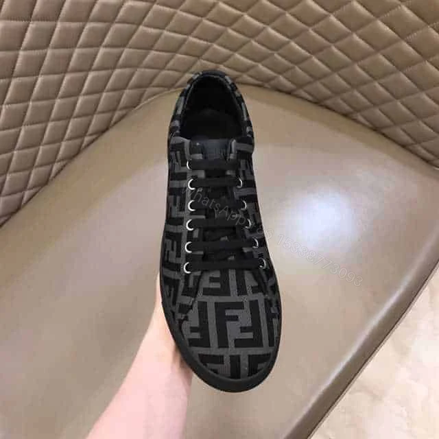 View 3 of FENDI FF MOTIF MESH SNEAKERS – FD14