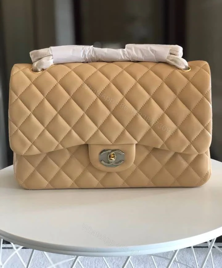 Replica Chanel Classic Double Flap Beige Bag — view 1