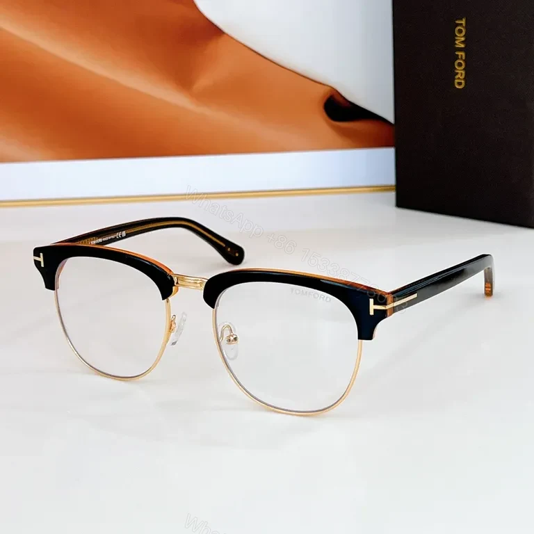 View 3 of Tom Ford Black & Silver Eyewear â€” Refined, Luxury Frame