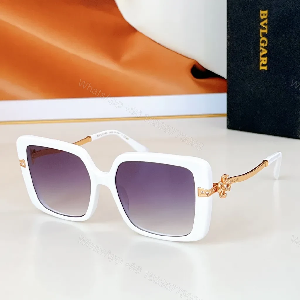 View 8 of Bold Black Enamel Oversized Sunglasses: Crystal Accents, Polarized Lens