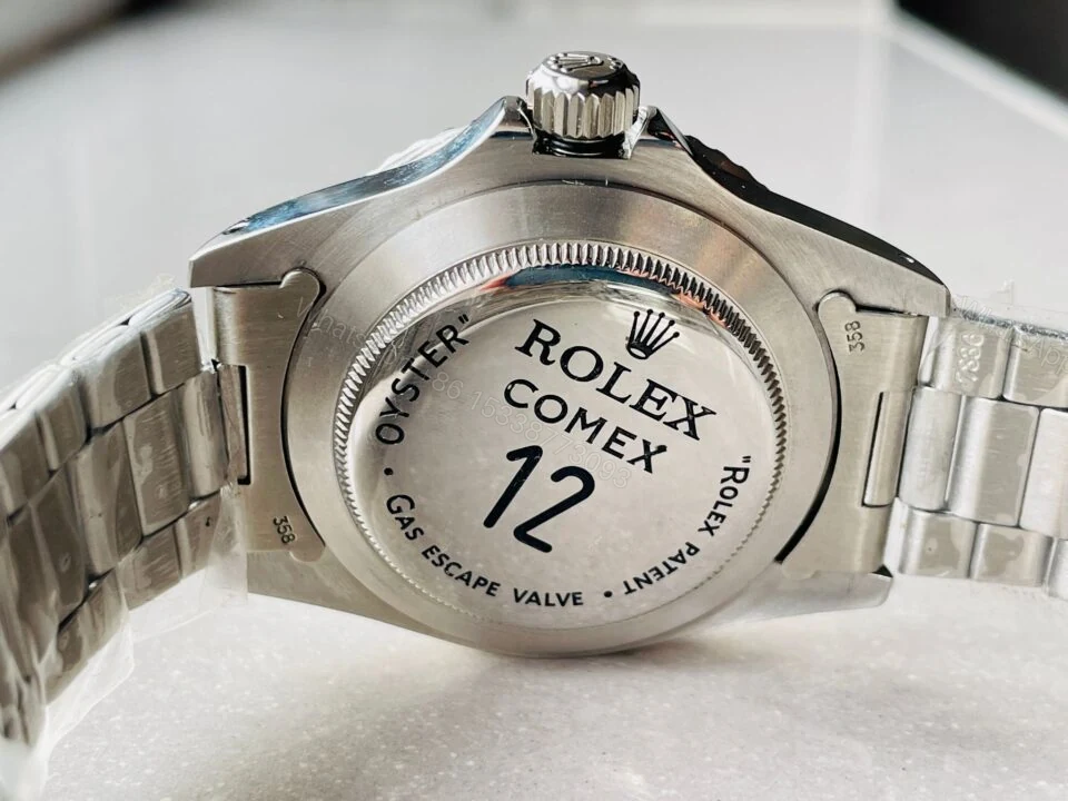 View 9 of Vintage Rolex JK Factory COMEX Submariner RARE 2836 Movement black dial black bezel