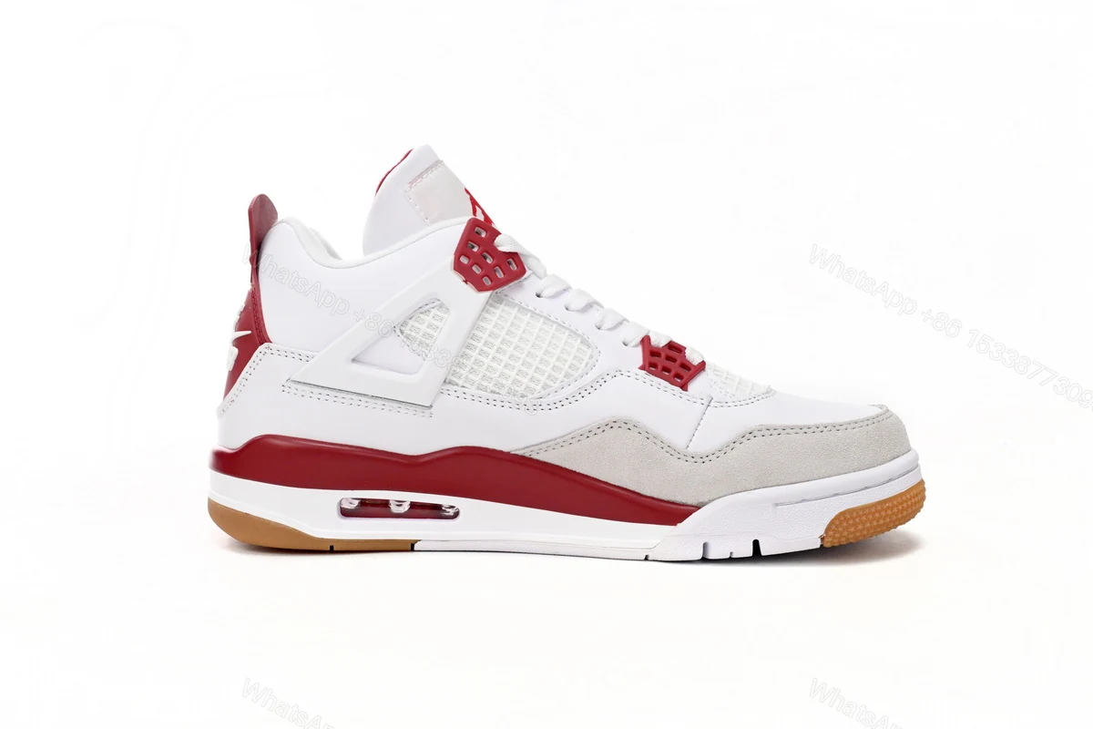 View 5 of Nike SB x Air Jordan 4 White Red DR5415-160 (Top Quality)