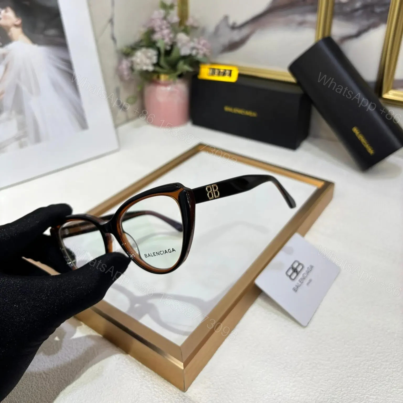 View 2 of Balenciaga Women Optical Frame Black
