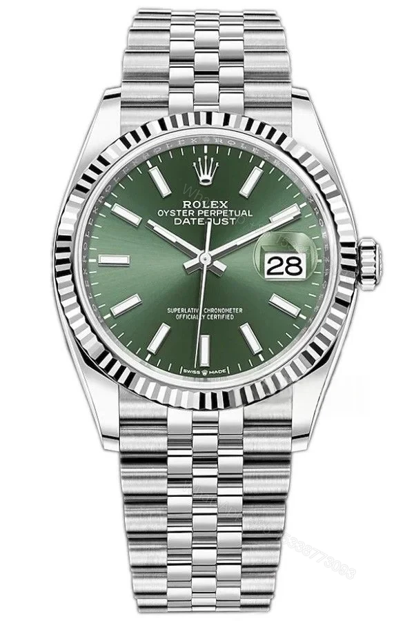 Rolex Datejust M126334-0051 Green Dial 1:1 Replica Jubilee 36MM 3235 Movement Super Clone Watch — view 1
