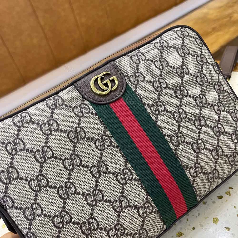 View 5 of Gucci Ophidia GG Shoulder Bag Beige Ebony 23.5Cm
