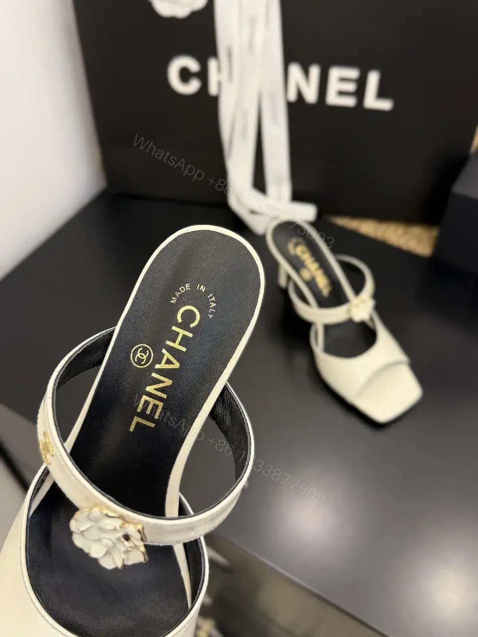 View 4 of Beige Leather Strappy Sandals: Modern Luxury, Comfort Crucial