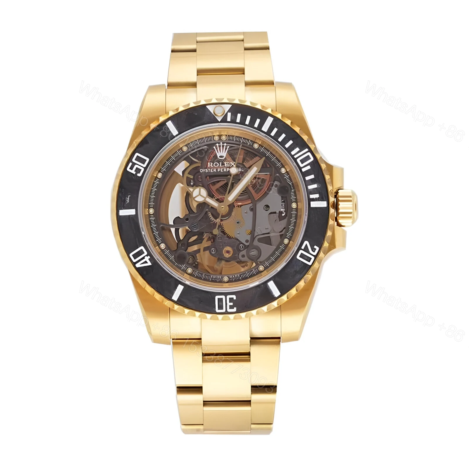 Rolex Oyster Skeleton Gold 114200 Replica — view 1