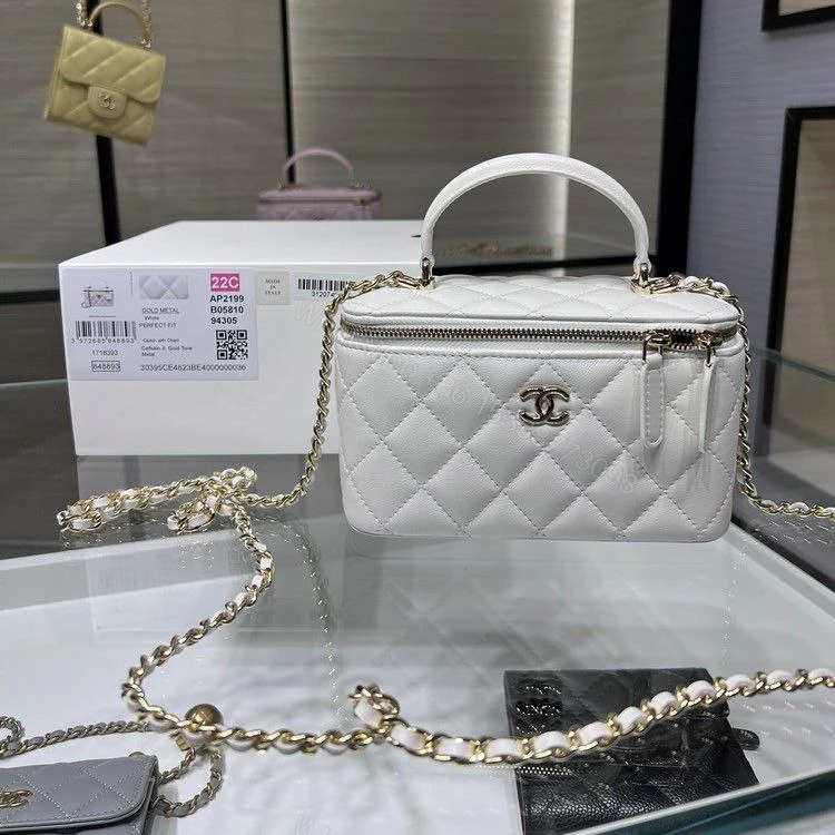 View 2 of Chanel Vanity Caviar Lettres Top Handle
