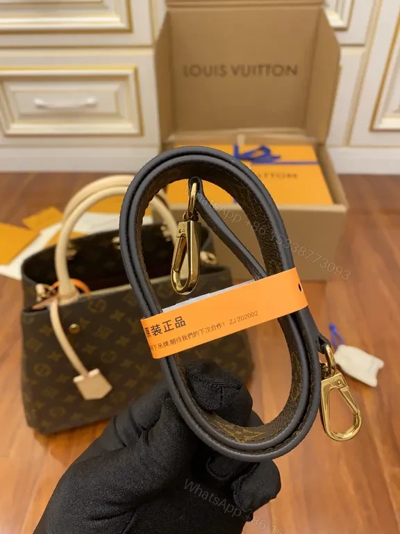 View 7 of Chic Monogram Tote: Luxury, Durable Leather Accents, 15-Inch