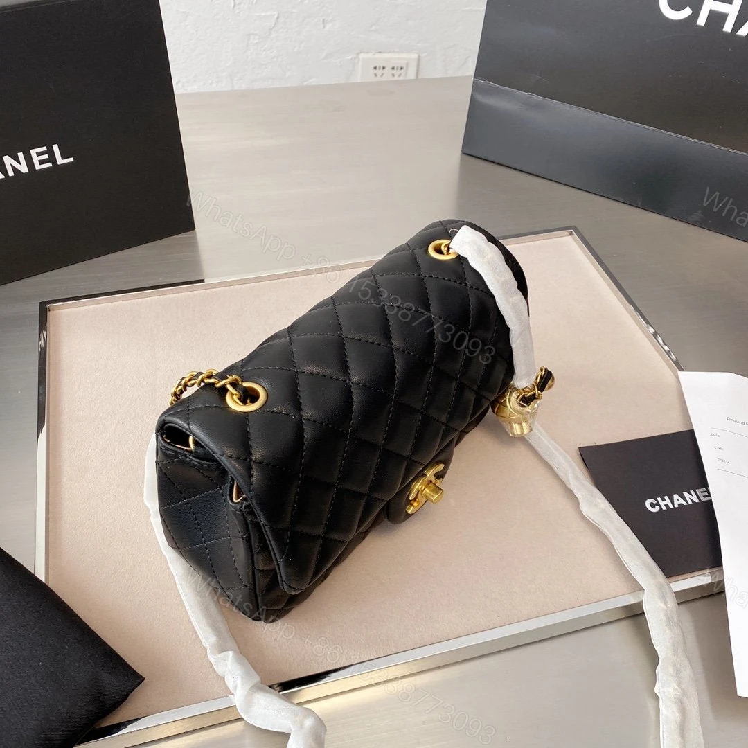 View 4 of Chanel Quilt Gold Ball Purse