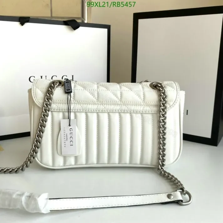 View 11 of Elegant Gucci Replica GG Marmont Leather Shoulder Bag RB5457