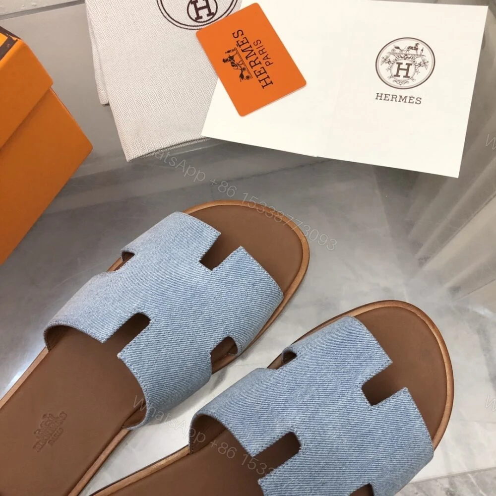 View 5 of Hermes Izmir Sandal Bleu Clair H221819ZHCB400