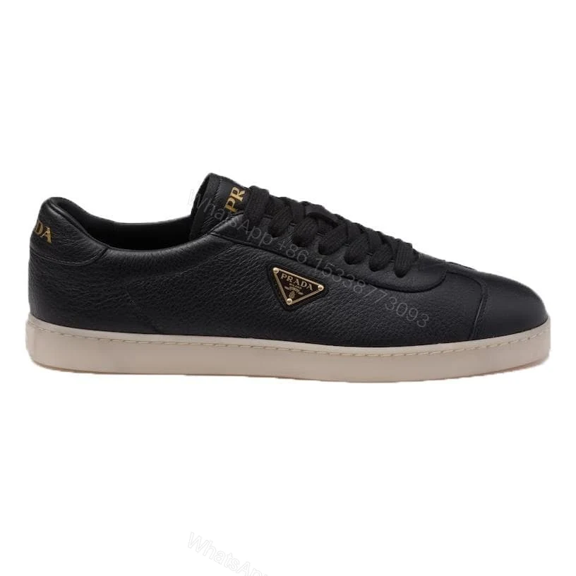 PRADA SUEDE SNEAKERS ALABASTER BLACK – PRD082 — view 1