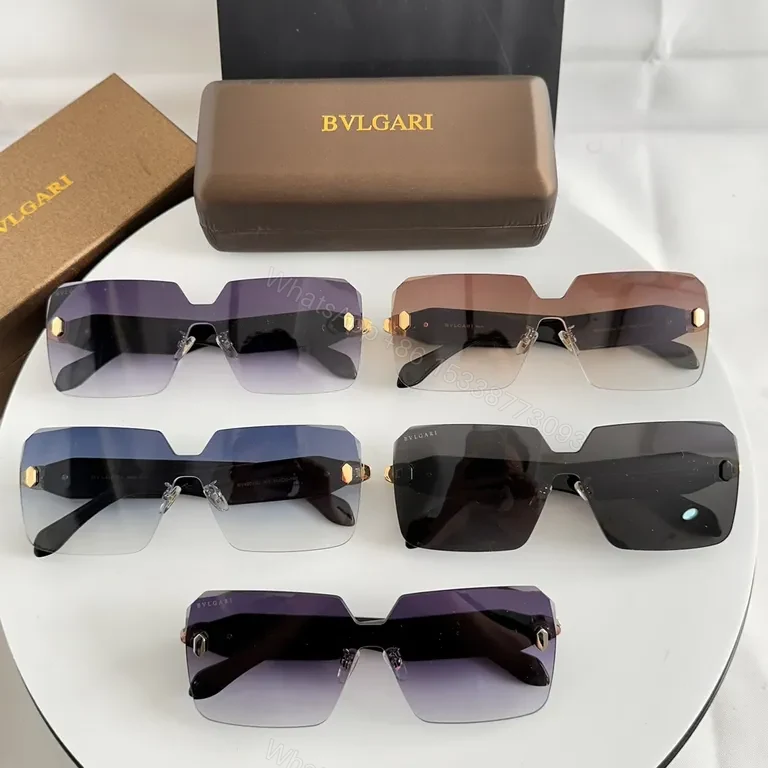 View 8 of Boldly Minimalist BVLGARI Sunglasses: Sculpted Edge Shield Style