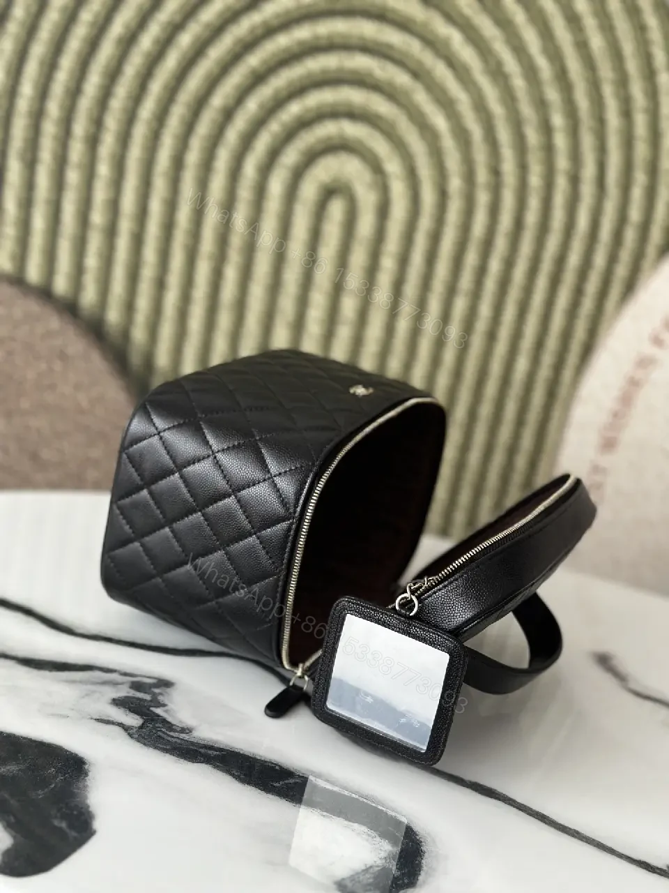 View 8 of Quilted Leather Compact Accessory: Everyday Elevation