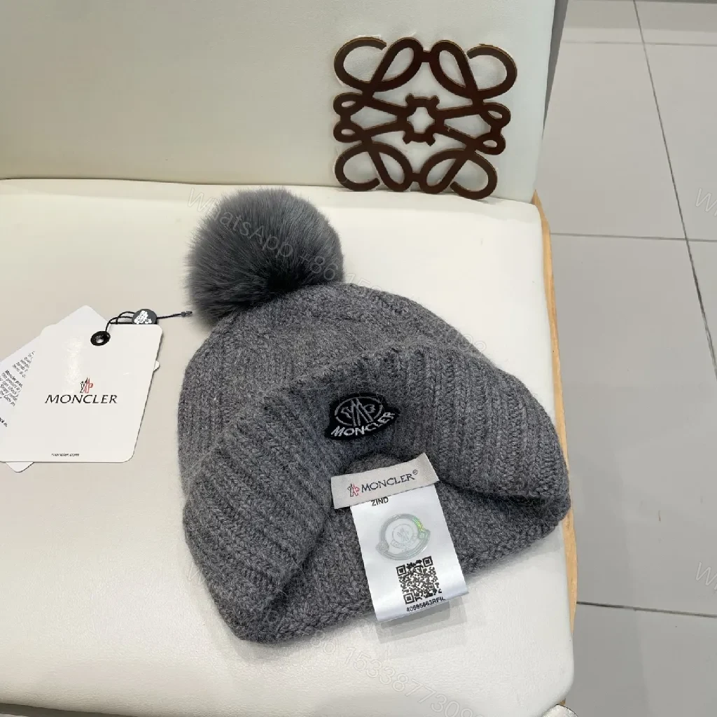 View 5 of Cozy Knit Beanie with Pom, Premium Warmth, Foldable Cuff