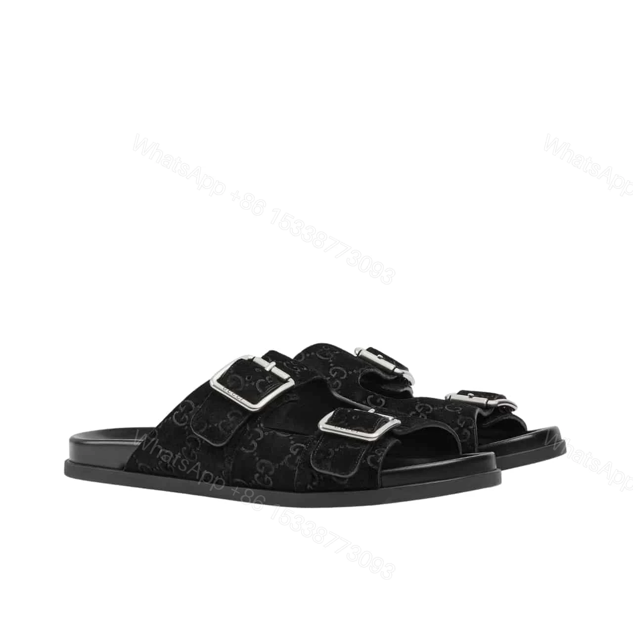 GUCCI WOMEN’S SLIDE SANDAL BLACK ‎816380 AADUO 1000 — view 1