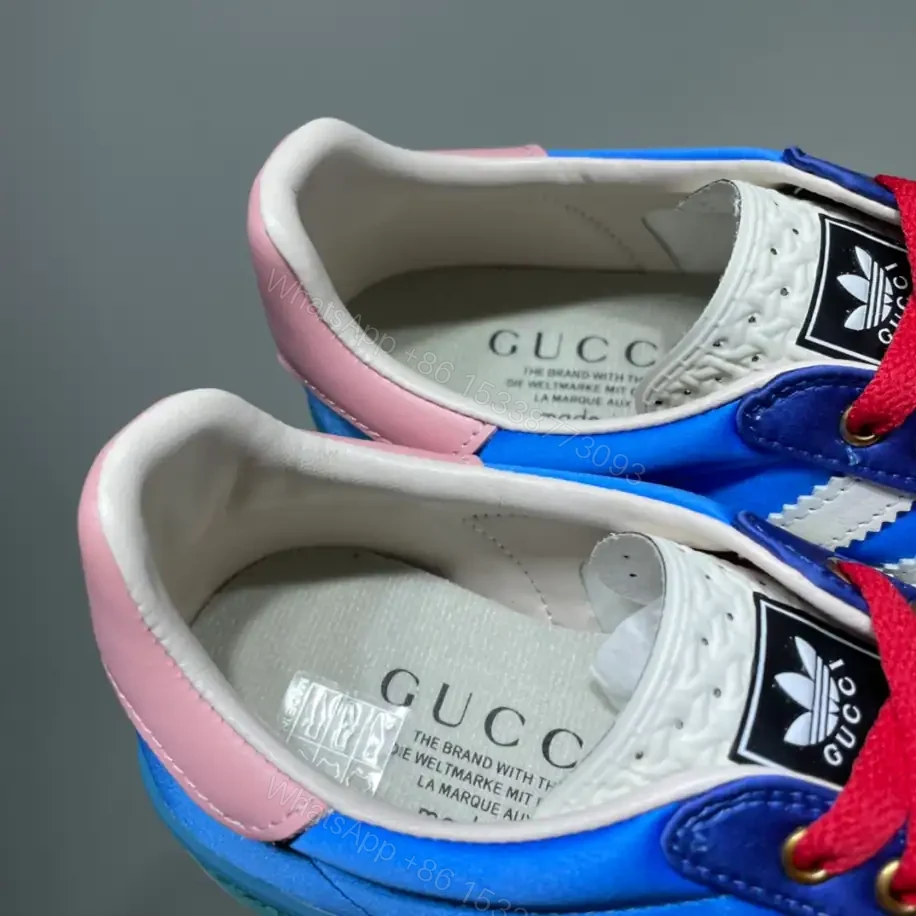 View 8 of ADIDAS X GUCCI GAZELLE LOW-TOP SNEAKERS IN LIGHT BLUE – GC186