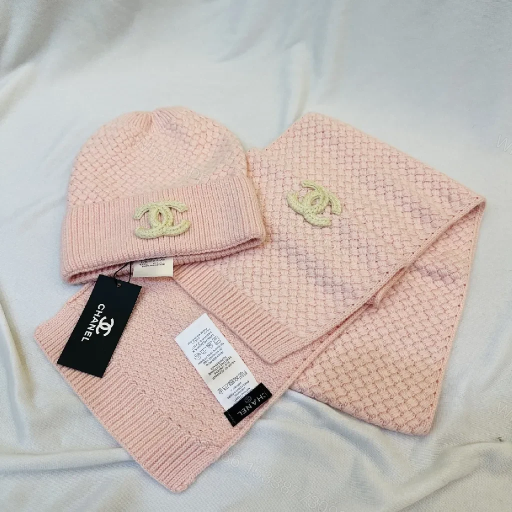 View 8 of Pastel Knit Beanie: Luxe Texture, Logo-Accent Style