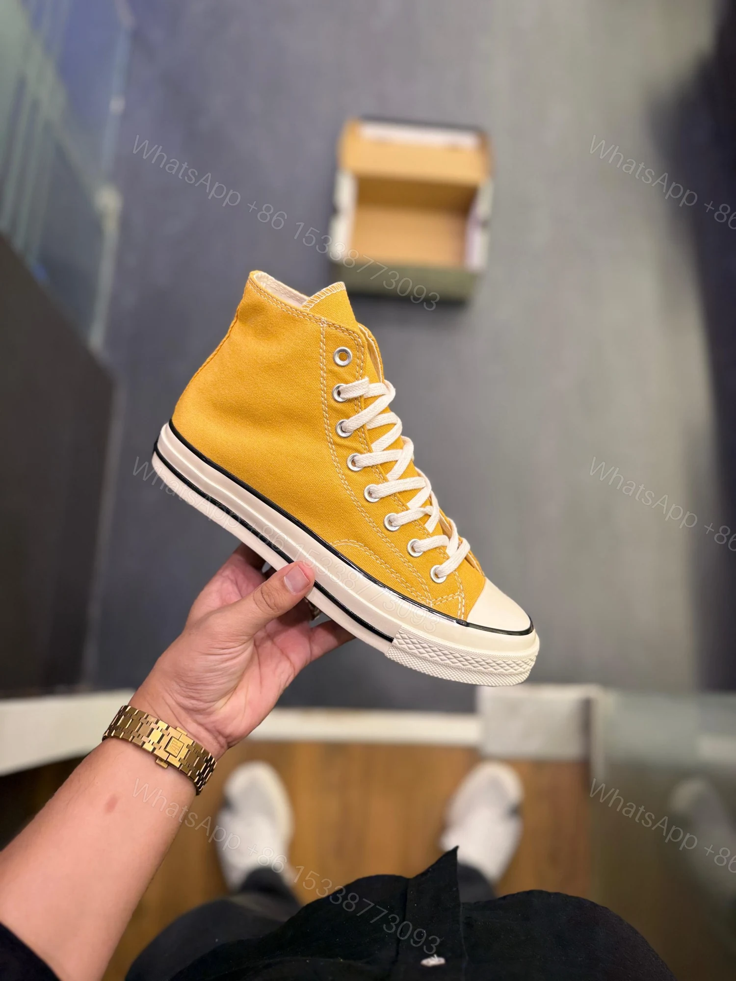 View 7 of FIRST COYP CONVERSE CHUCK 70 MID YELLOW FOR MEN