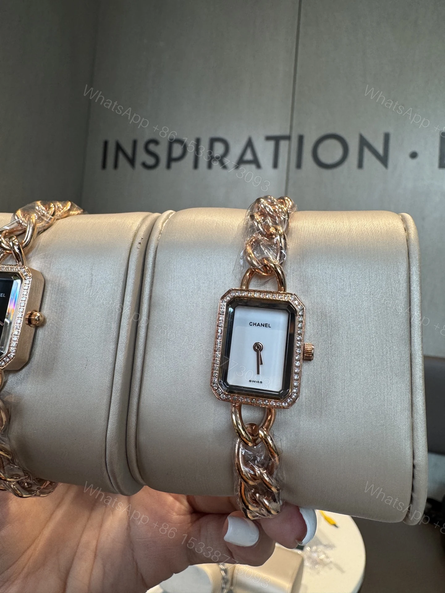 CHANEL Première 原單金屬編織女錶 玫瑰金雙色精品 — view 1