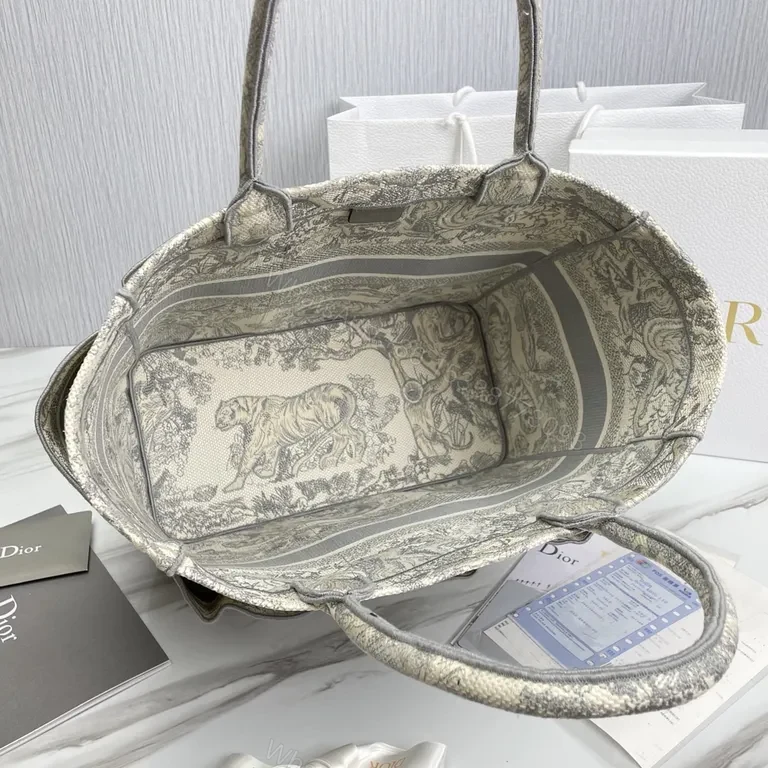 View 4 of Statement Dior Tote: Refined Jacquard, All-Day Versatility