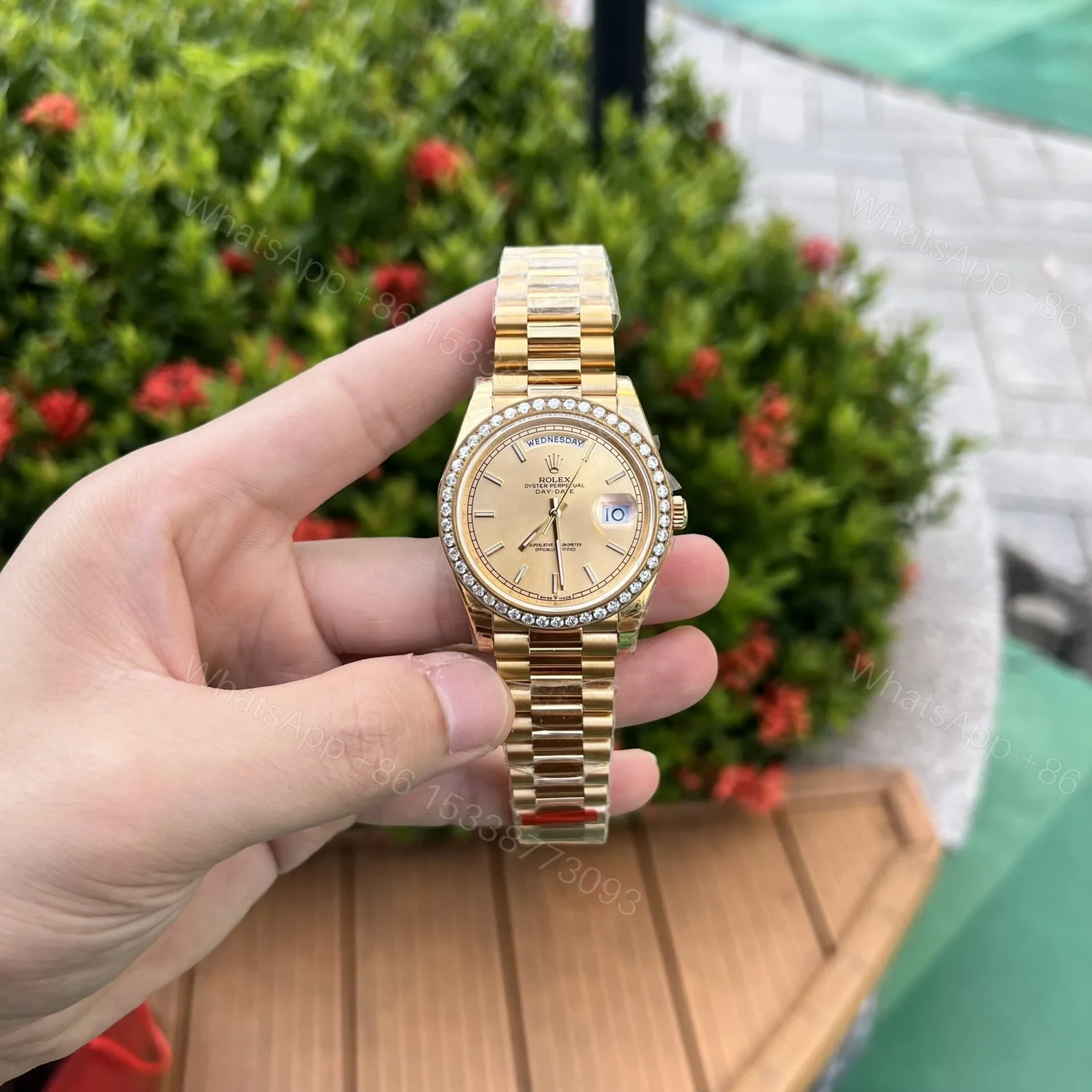 View 3 of Superclone Rolex Day-Date Champagne Dial 228348rbr-0008 40 mm