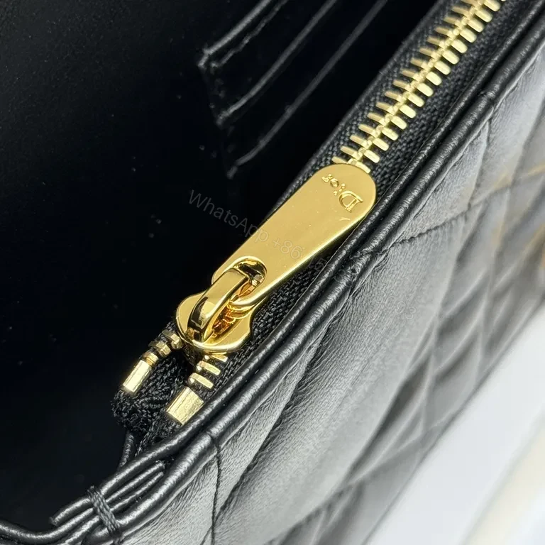 View 5 of Quilted MinaudiÃ ̈re: Black Leather, Dior Charm Luxury Bag