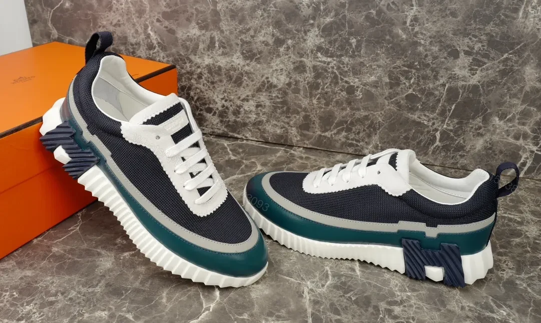 View 7 of Mesh-and-Leather Luxe Runner: All-Day Comfort Sneakers