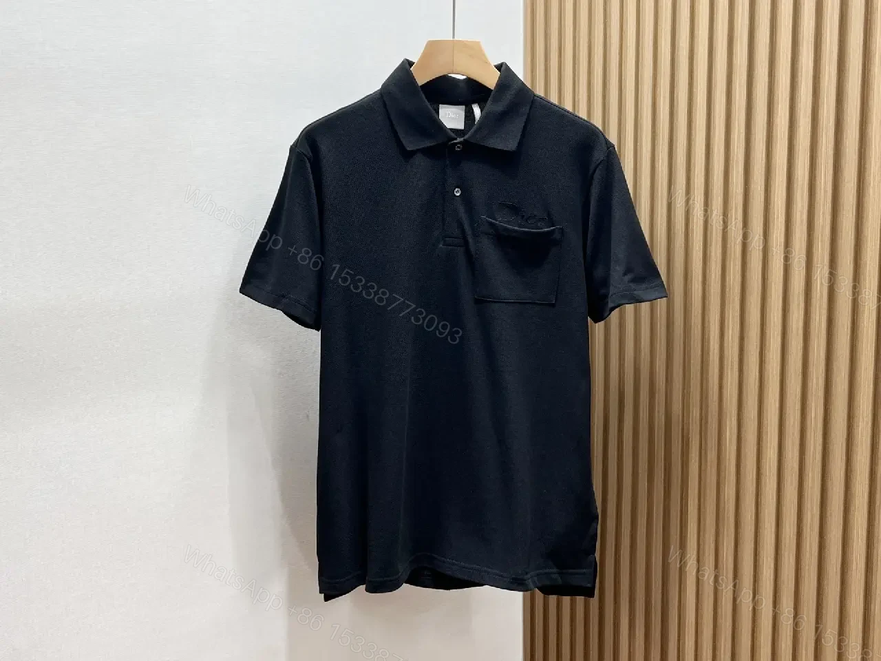 View 8 of Minimalist White Cotton Polo with Subtle Detailing